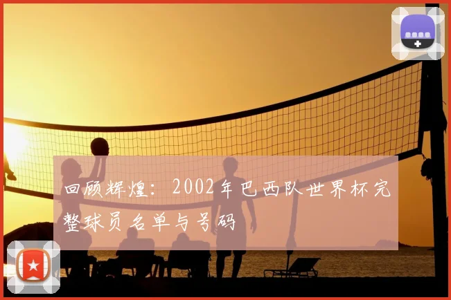 回顾辉煌:2002年巴西队世界杯完整球员名单与号码