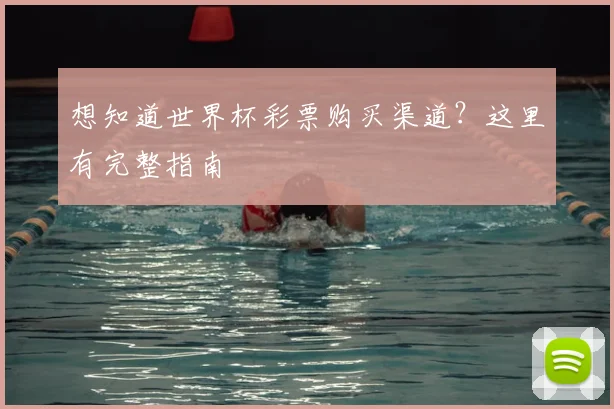 想知道世界杯彩票购买渠道?这里有完整指南