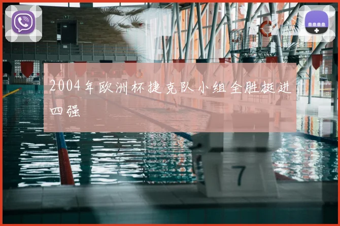 2004年欧洲杯捷克队小组全胜挺进四强